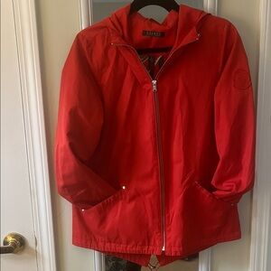 Lauren Ralph Lauren Red Bomber Jacket